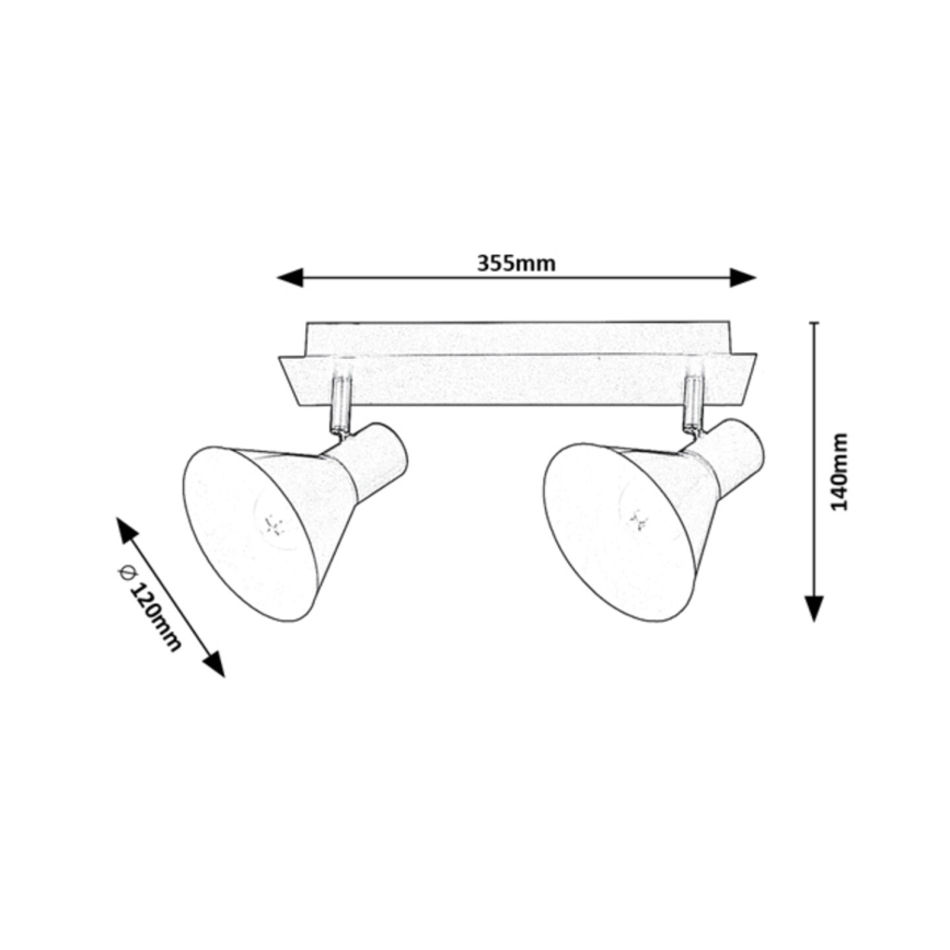 Rabalux - Spot 2xE14/40W/230V