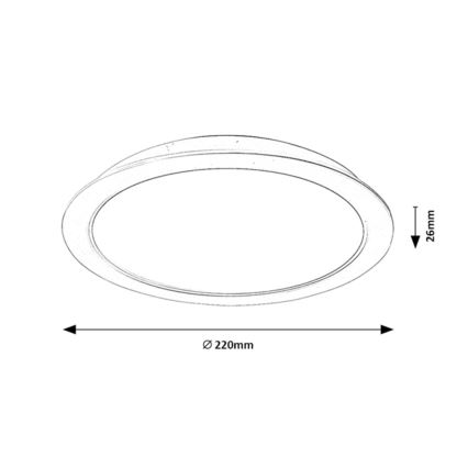 Rabalux - Luminaire encastré LED/24W/230V d. 22 cm