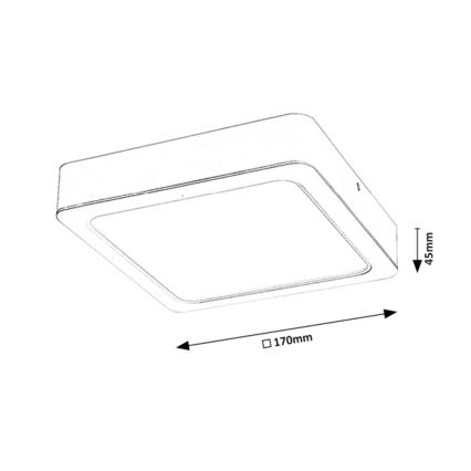 Rabalux - plafonnier LED LED/18W/230V 17 cm