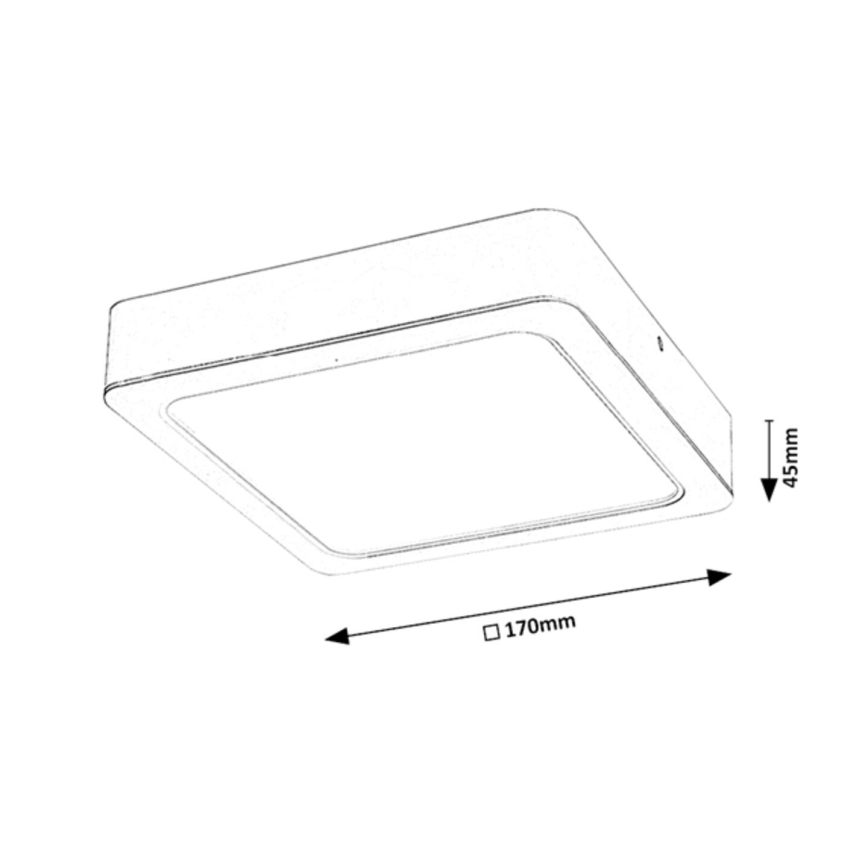Rabalux - plafonnier LED LED/18W/230V 17 cm
