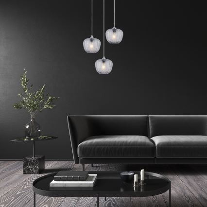 Rabalux - Suspension filaire 3xE27/40W/230V