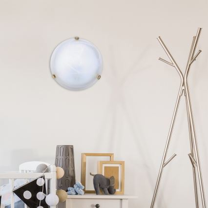 Rabalux - Plafonnier 1xE27/60W/230V en verre d'albâtre