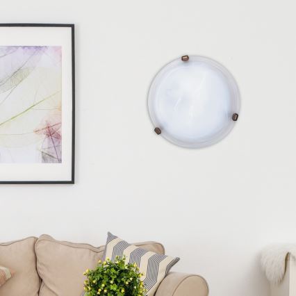 Rabalux - Plafonnier 1xE27/60W/230V verre albâtre