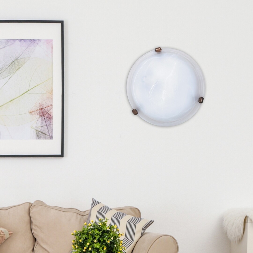 Rabalux - Plafonnier 1xE27/60W/230V verre albâtre