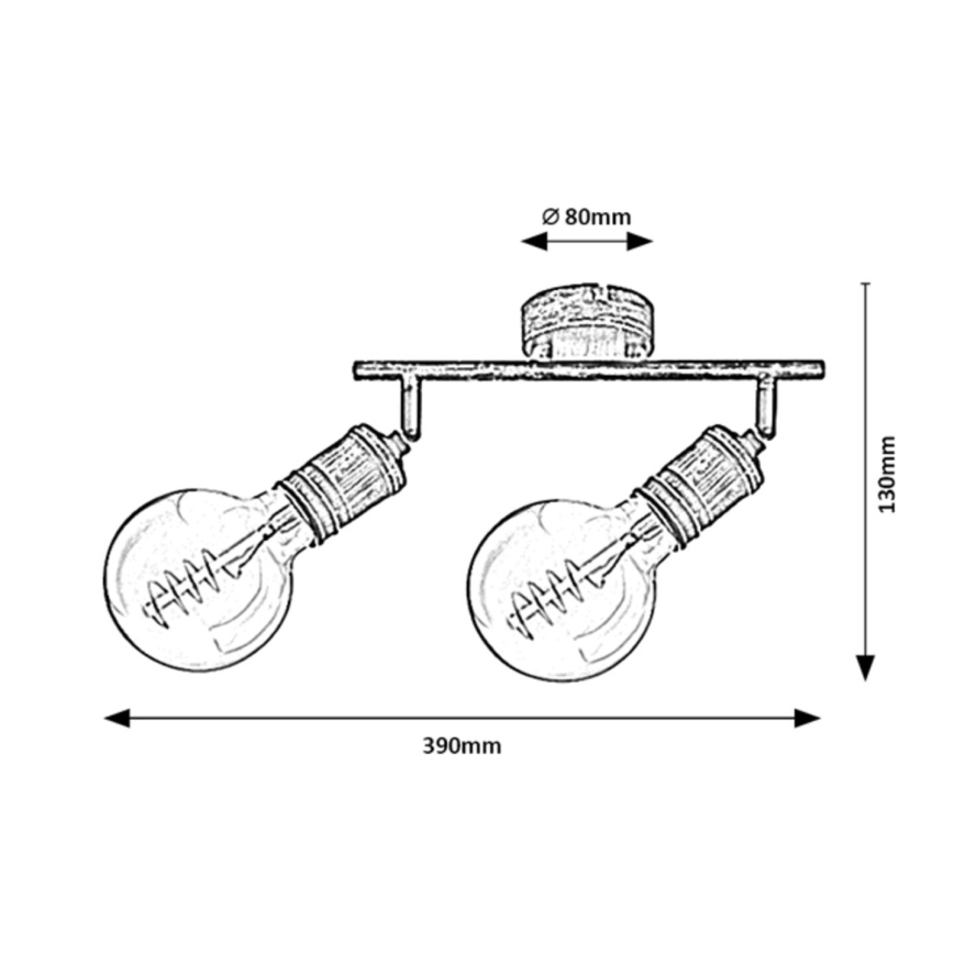 Rabalux - Spot 2xE27/25W/230V