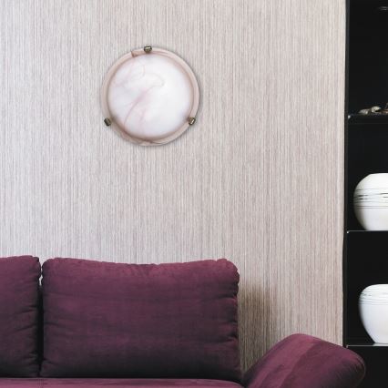 Rabalux - Plafonnier 1xE27/60W/230V en verre d'albâtre