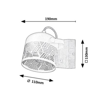 Rabalux  - Spot mural ROTEM 1xE14/40W/230V