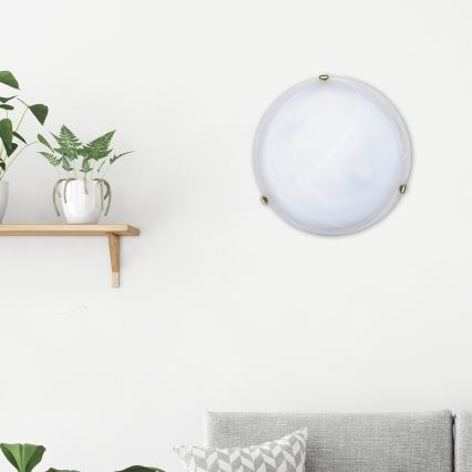 Rabalux - Plafonnier 2xE27/60W/230V en verre albâtre