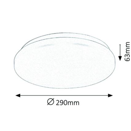 Rabalux - Plafonnier 1xLED/20W/230V d. 29 cm