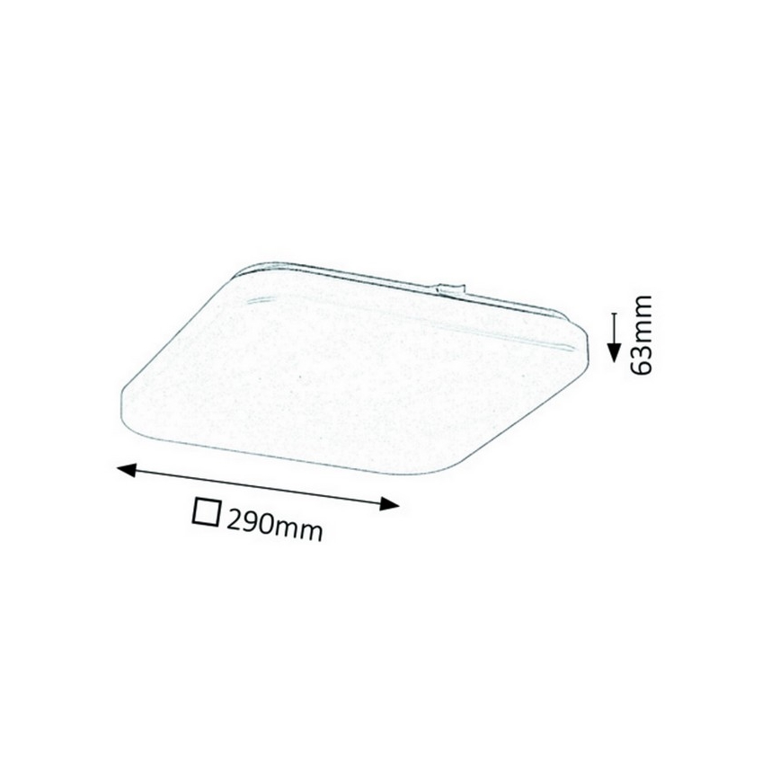 Rabalux - Plafonnier 1xLED/20W/230V 29x29 cm