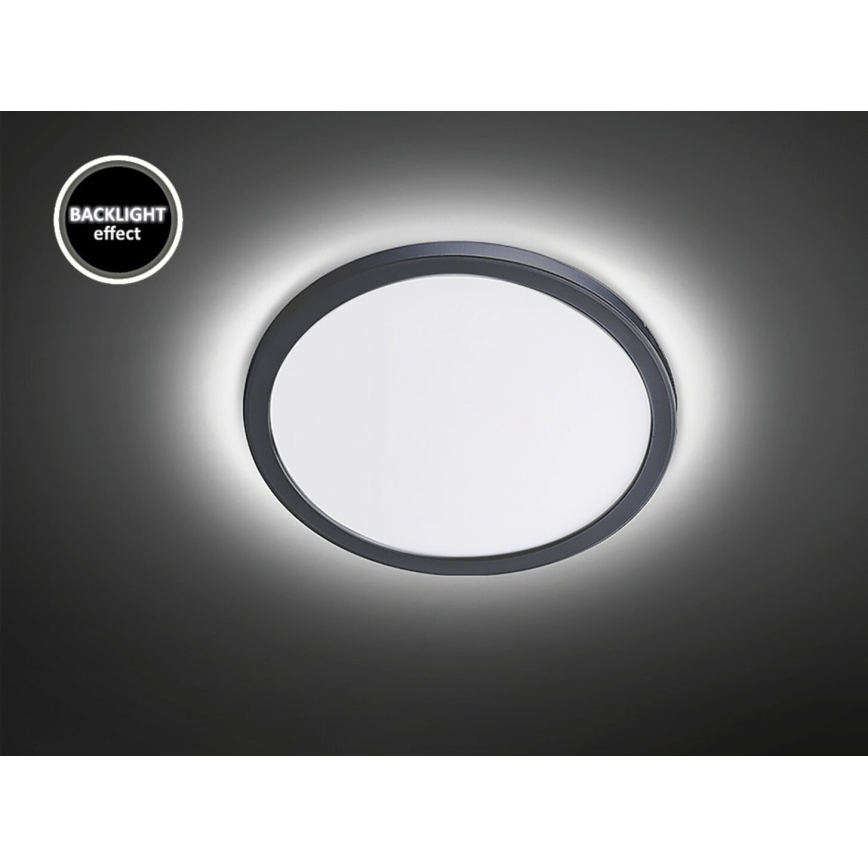 Rabalux - Plafonnier LED pour salle de bains, 15 W/230 V, IP44, Ø 28 cm