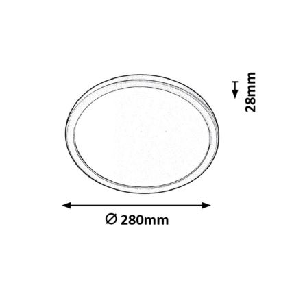 Rabalux - Plafonnier salle de bain LED/15W/230V IP44