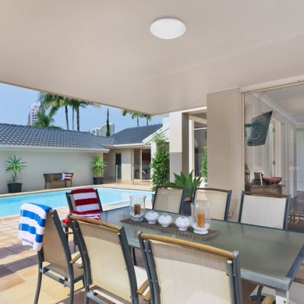 Rabalux - Plafonnier LED salle de bain avec un détecteur LUCAS LED IP44