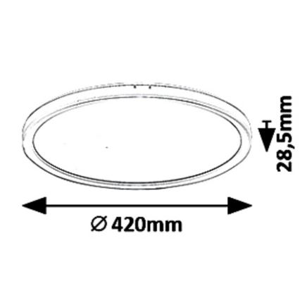 Plafonnier dimmable LED PAVEL LED/22W/230V