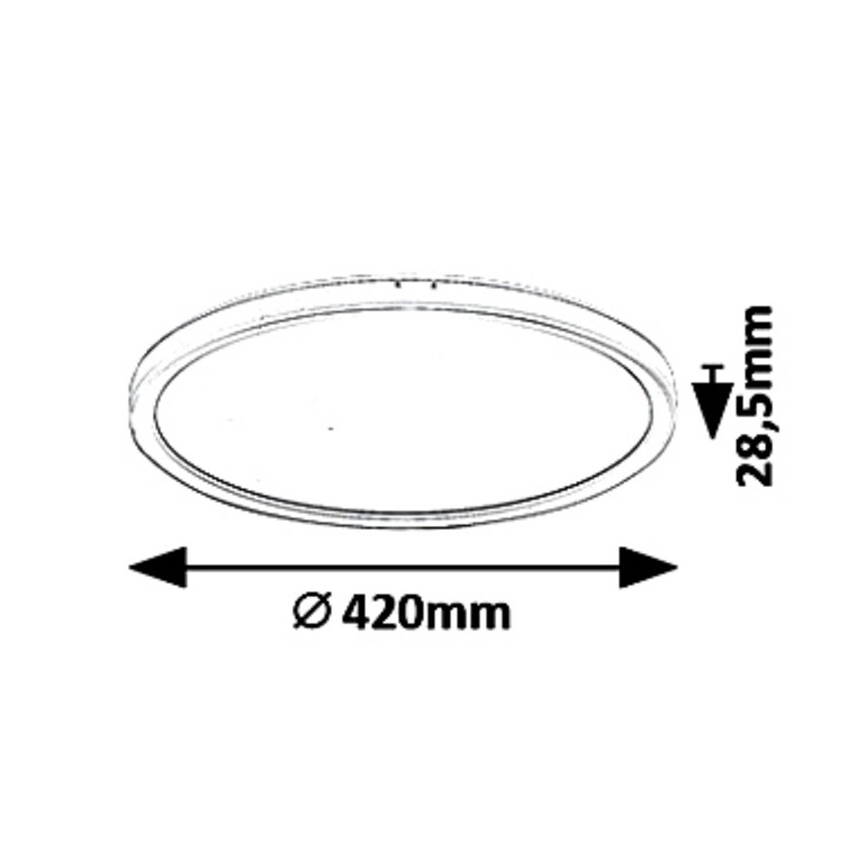 Rabalux - Plafonnier LED dimmable 22 W, 230 V, Ø 42 cm