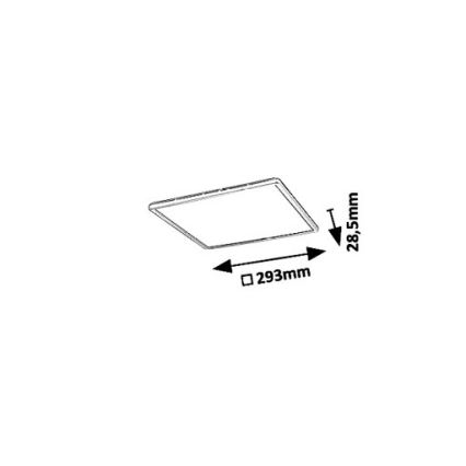 Rabalux 3429 - Plafonnier LED PAVEL LED/18W/230V