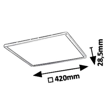 Plafonnier à intensité variable LED/22W/230V