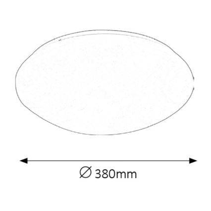 Rabalux - Plafonnier salle de bain LED/24W/230V IP44 d. 38 cm