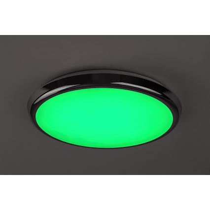 Rabalux - LED RGB Plafonnier de salle de bain LED/18W/230V d. 30 cm 3000-6500K IP44 + télécommande