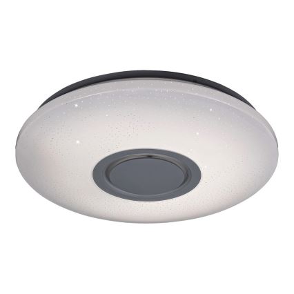 Rabalux - Plafonnier LED RGB dimmable avec haut-parleur, 24 W/230 V, Wi‑Fi Tuya + télécommande, Ø 40 cm