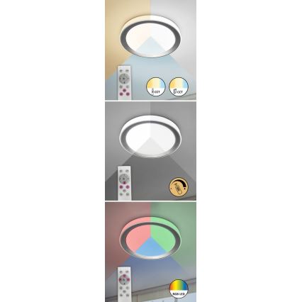 Rabalux - Plafonnier à intensité variable RGB LED/40W/230V 2700-6500K Wi-Fi Tuya  + Télécommande