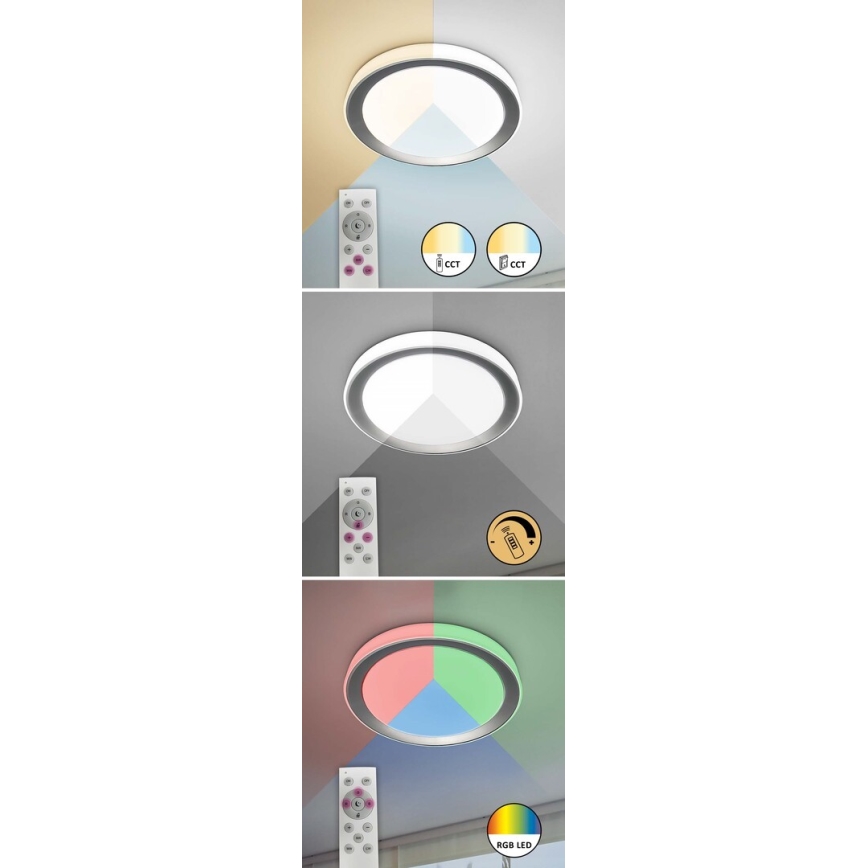 Rabalux - Plafonnier à intensité variable RGB LED/40W/230V 2700-6500K Wi-Fi Tuya  + Télécommande