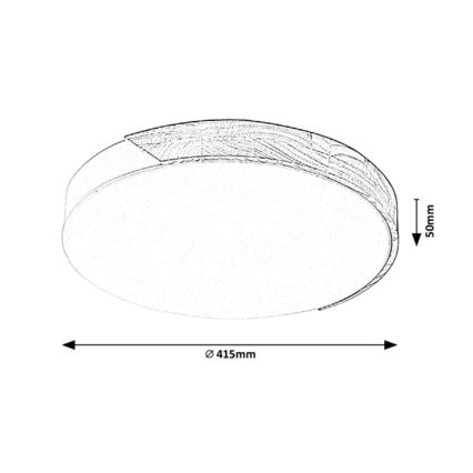 Rabalux - Plafonnier LED/24W/230V blanc/chêne