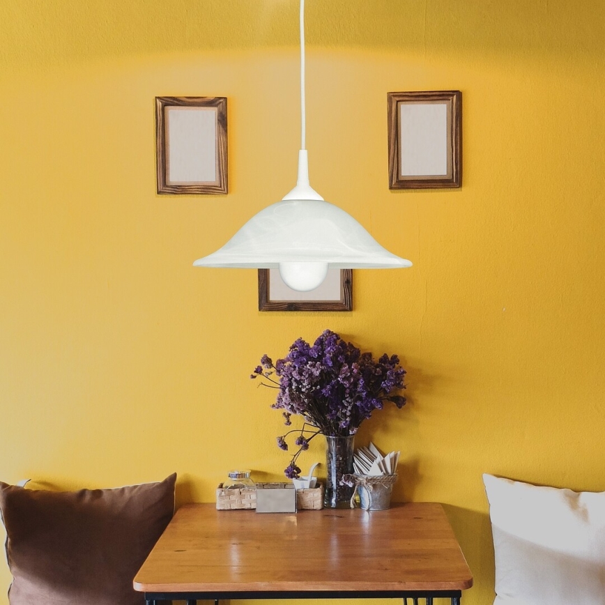 Rabalux - Lustre 1xE27/60W/230V en verre d'albâtre