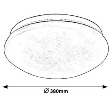 Rabalux - Plafonnier LED LED/24W/230V