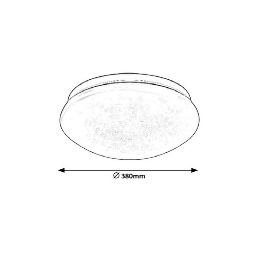 Rabalux - Plafonnier LED LED/24W/230V