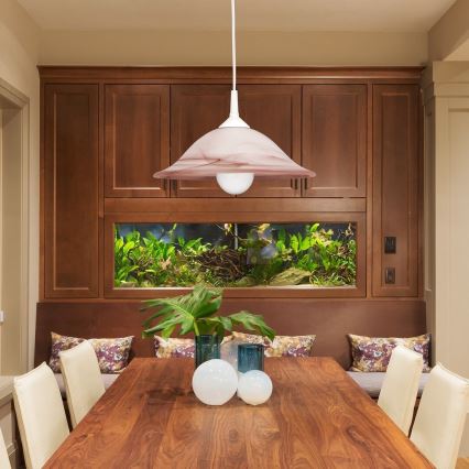 Rabalux - Lustre 1xE27/60W/230V verre d'albâtre