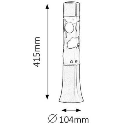 Rabalux - Lampe à lave 1xE14/25W/230V