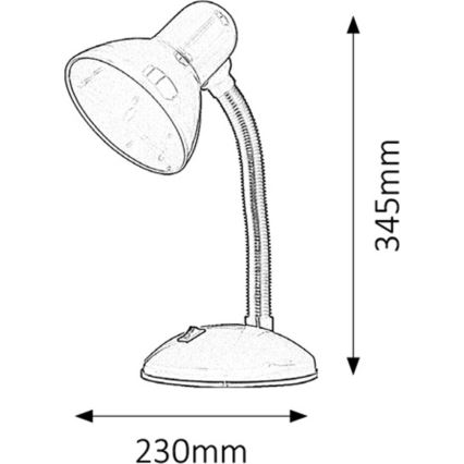 Rabalux - Lampe de table 1xE27/40W/230V