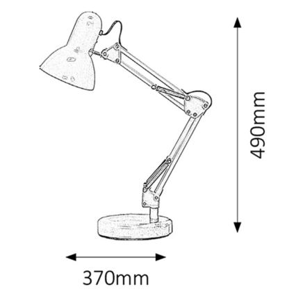 Rabalux - Lampe de table 1xE27/60W/230V