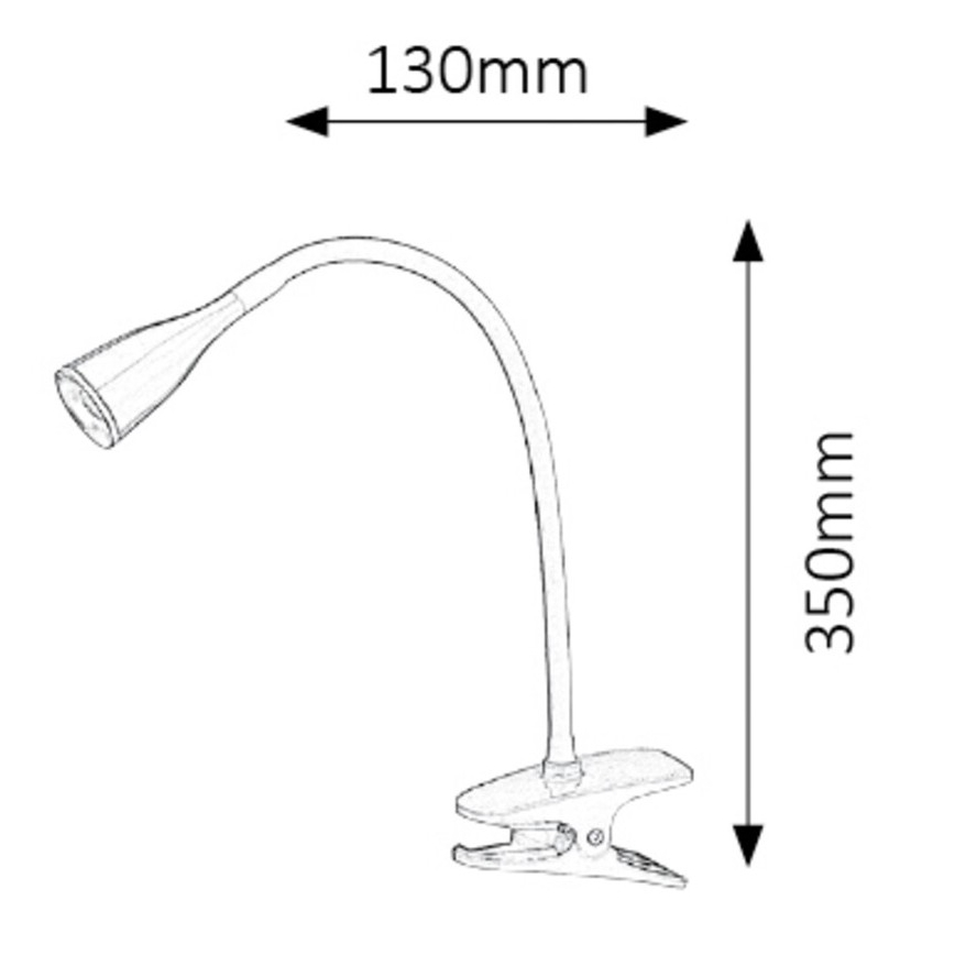 Rabalux - Lampe de bureau LED avec pince LED/4,5W/230V