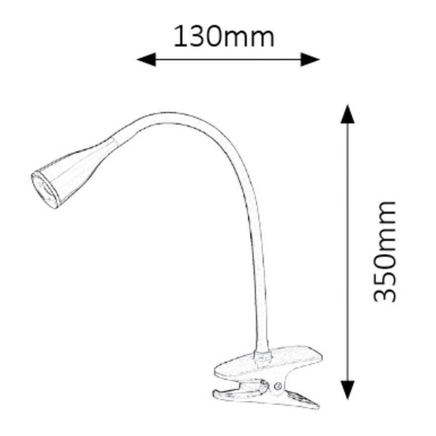 Rabalux - Lampe de bureau à pince LED/4,5W/230V