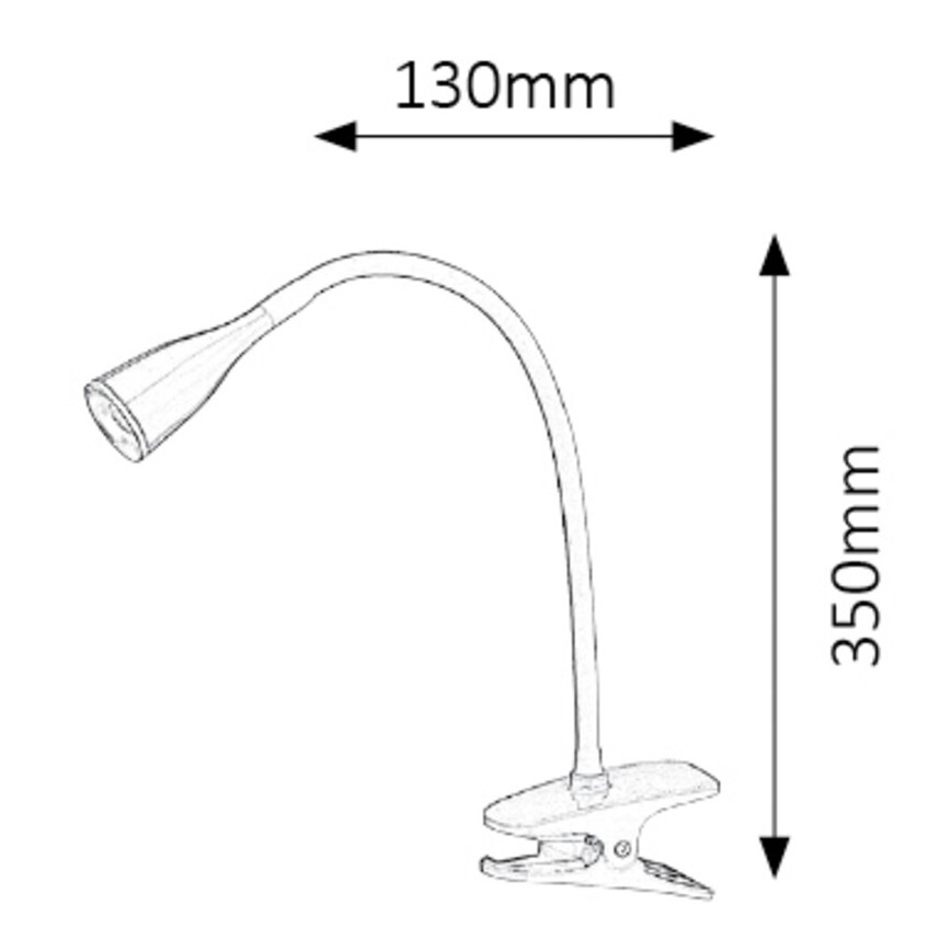 Rabalux - Lampe de bureau LED à pince LED/4,5W/230V