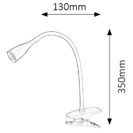 Rabalux - Lampe de bureau à pince LED/4,5W/230V