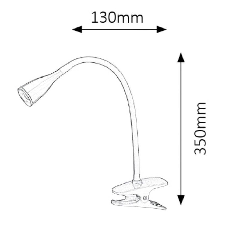 Rabalux - Lampe de bureau à pince LED/4,5W/230V