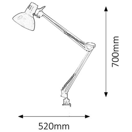 Rabalux - Lampe de table 1xE27/60W/230V