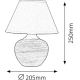 Rabalux - Lampe de table E14/40W