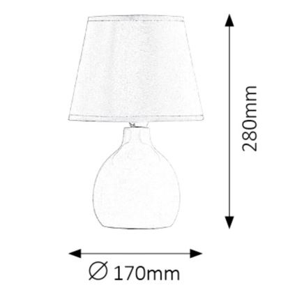 Rabalux - Lampe de table 1xE14/40W/230V blanc