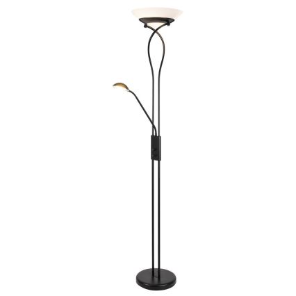 Rabalux - Lampadaire 2xE27/15W+1xG9/40W/230V noir