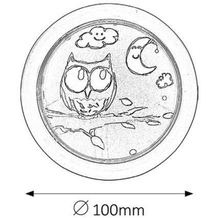 Rabalux - Applique murale enfant LED/0,3W/2x AA