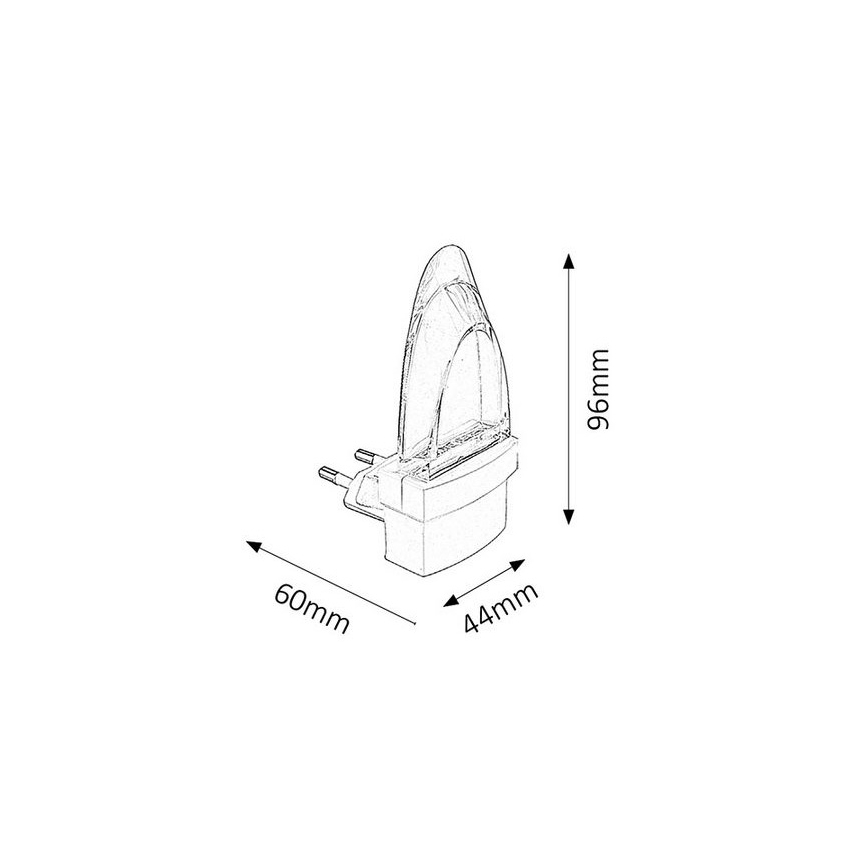 Rabalux 4657 - Lampe LED à brancher PARIS 1xLED/0,5W/230V