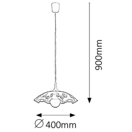 Rabalux 4795 - Lustre VINO E27/60W/230V