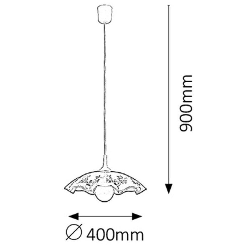 Rabalux 4795 - Lustre VINO E27/60W/230V