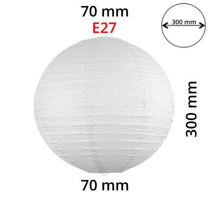 Rabalux 4894 - Abat-jour pour suspension RICE blanc E27 d. 30 cm