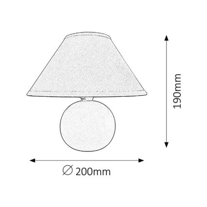 Rabalux - Lampe de table 1xE14/40W/230V