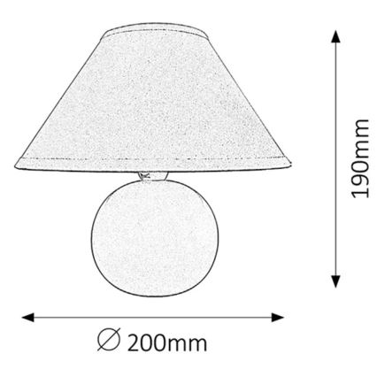 Rabalux - Lampe de table 1xE14/40W/230V